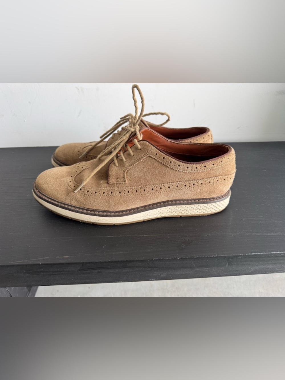Vince Camuto Men's Suede Wingtip Lace-Up Shoes